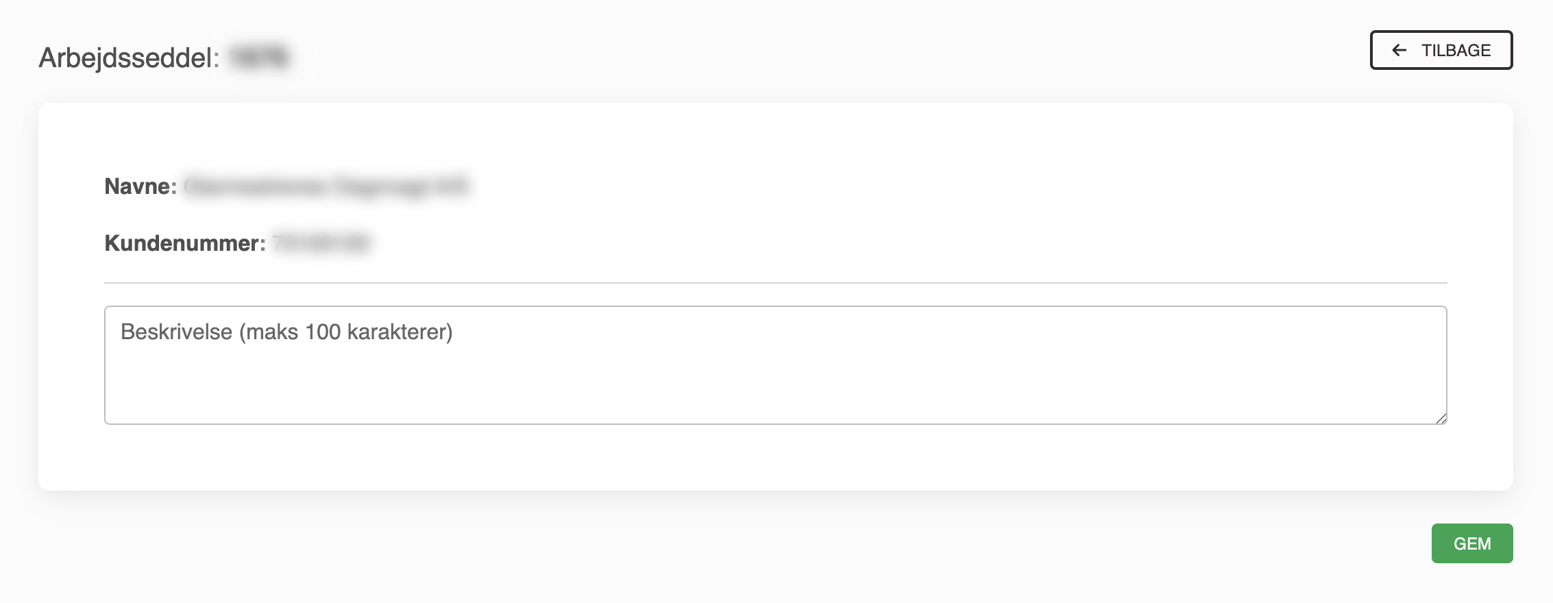 Siden Tilføj tekst